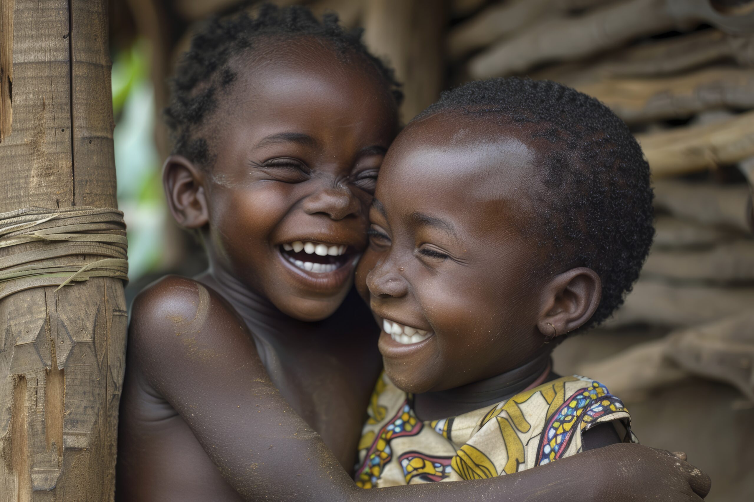 African children enjoying life