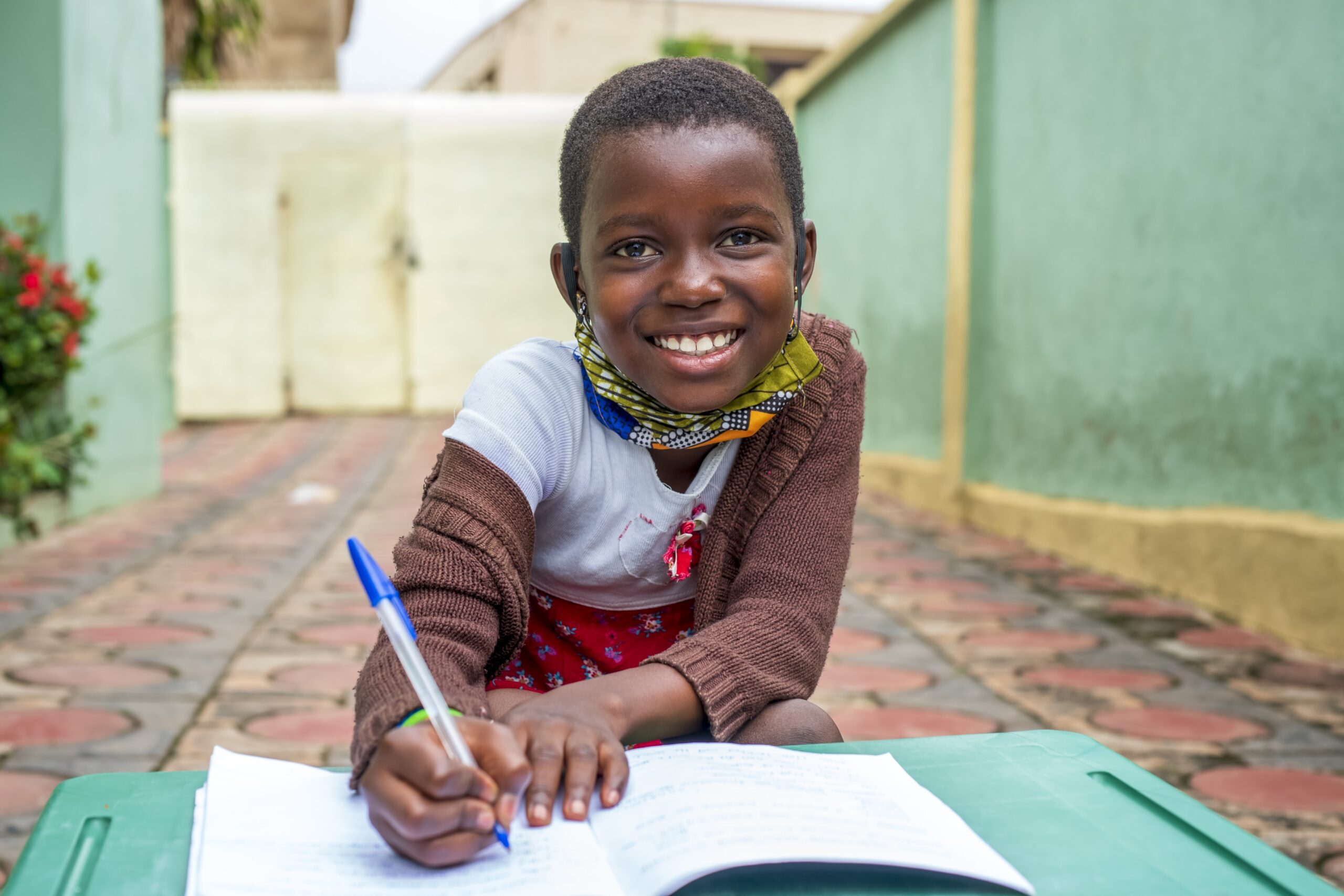 A child supported by Divine Rehoboth Empowerment Foundation